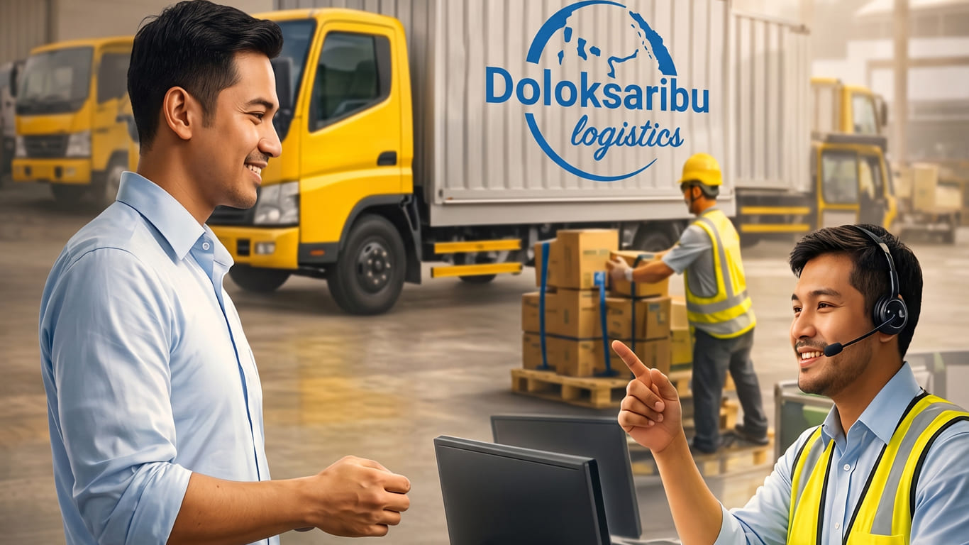 Armada Truk Pengiriman PT Darwin Sarana Logistic